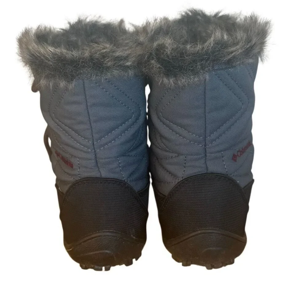 Columbia Minx Shortie 3 Insulated Waterproof Grey Quilted Winter Boots 7.5